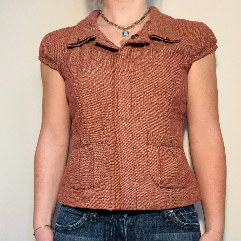 BB Dakota Vintage Short Sleeve Blouse